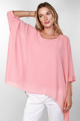 Pink oversized blouse